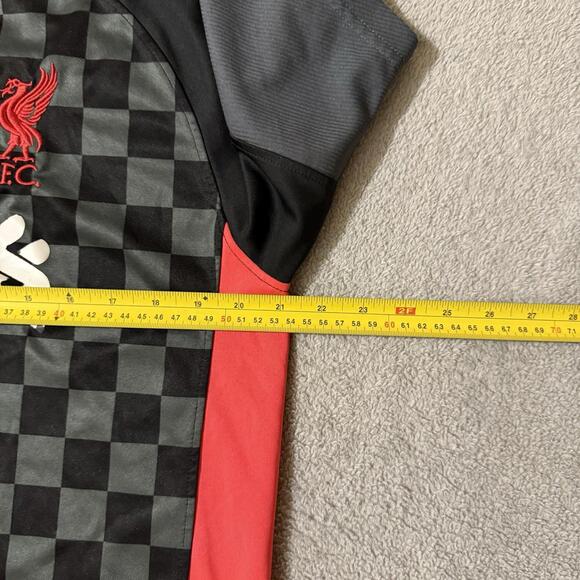 Liverpool FC 20/21 Third Nike Jersey Black Checkered Soccer Shirt Men’s Size L - Picture 5 of 6